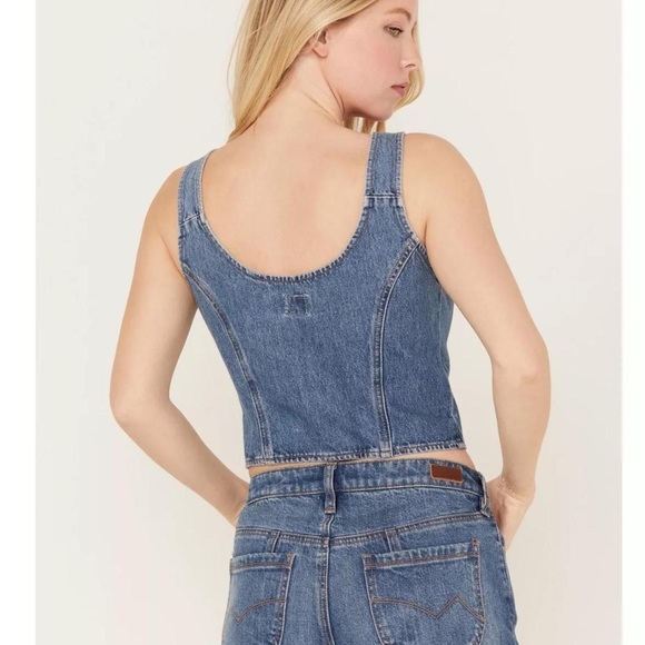 Levi's Blue Denim Button-Up vest - Picture 7 of 9